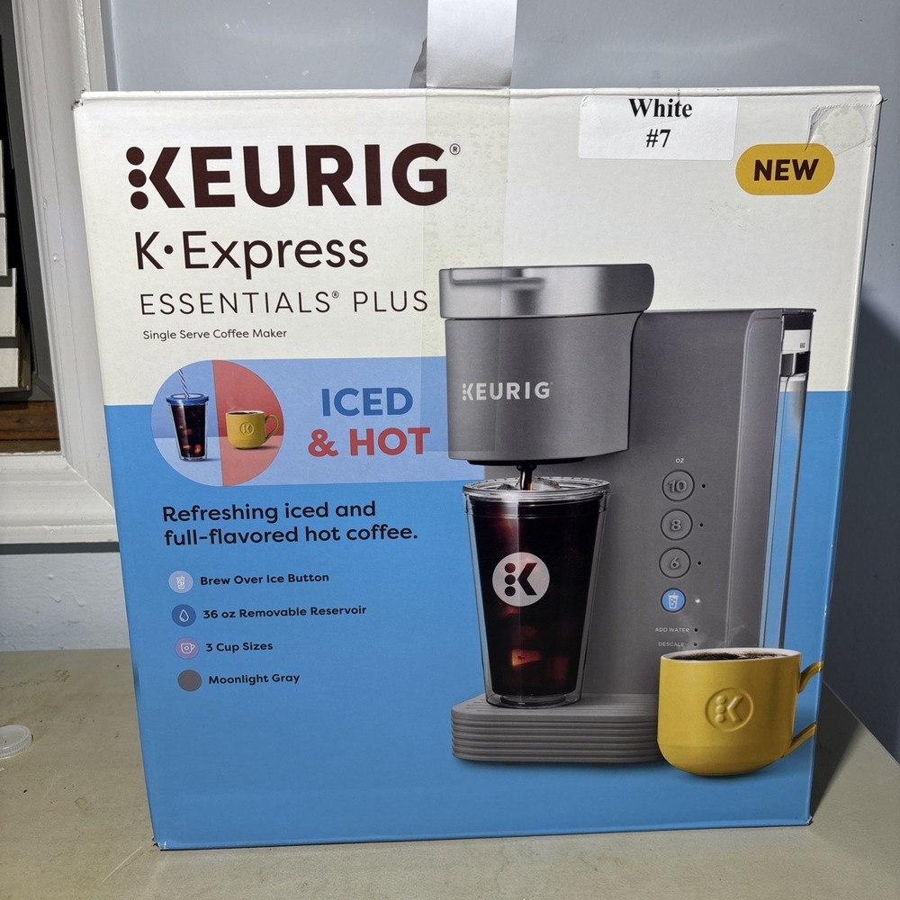Keurig K-Express Essentials Plus Iced Black Single Serve K-Cup Pod Coffee Maker